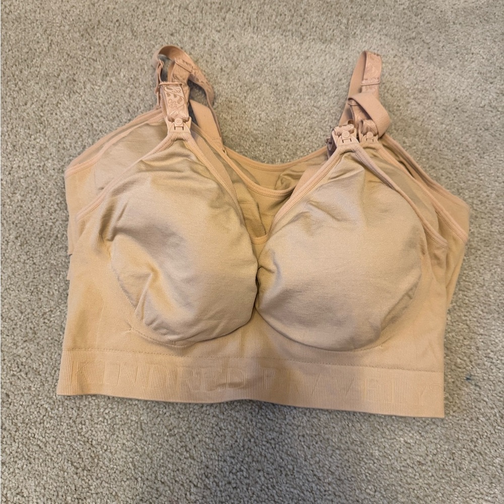 Kindred Bravely Tan Nursing Bra 3 pack